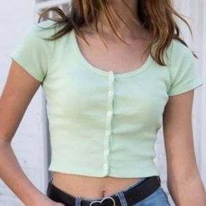 Bandy Melville light green crop top